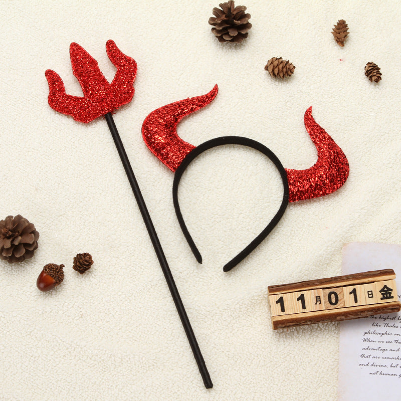Halloween headband with a decorative head buckle